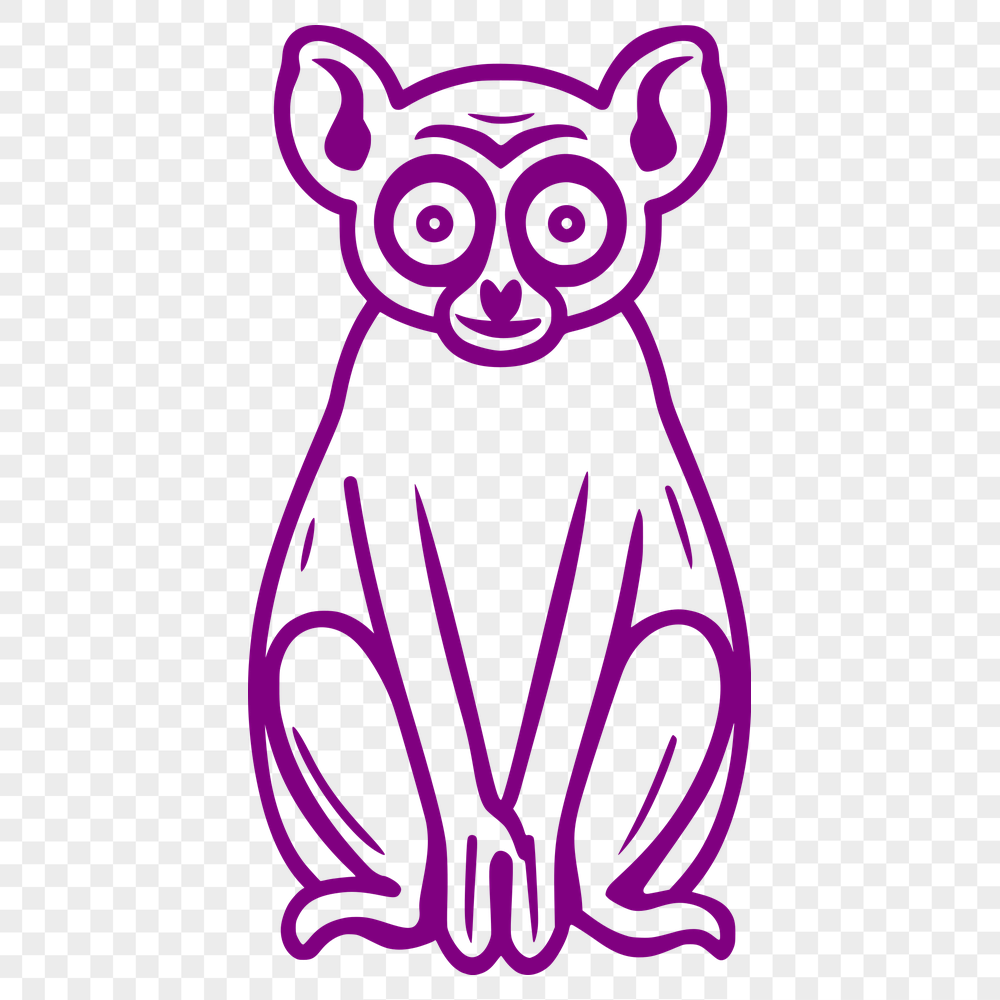 Free Free Lemur Printable Image