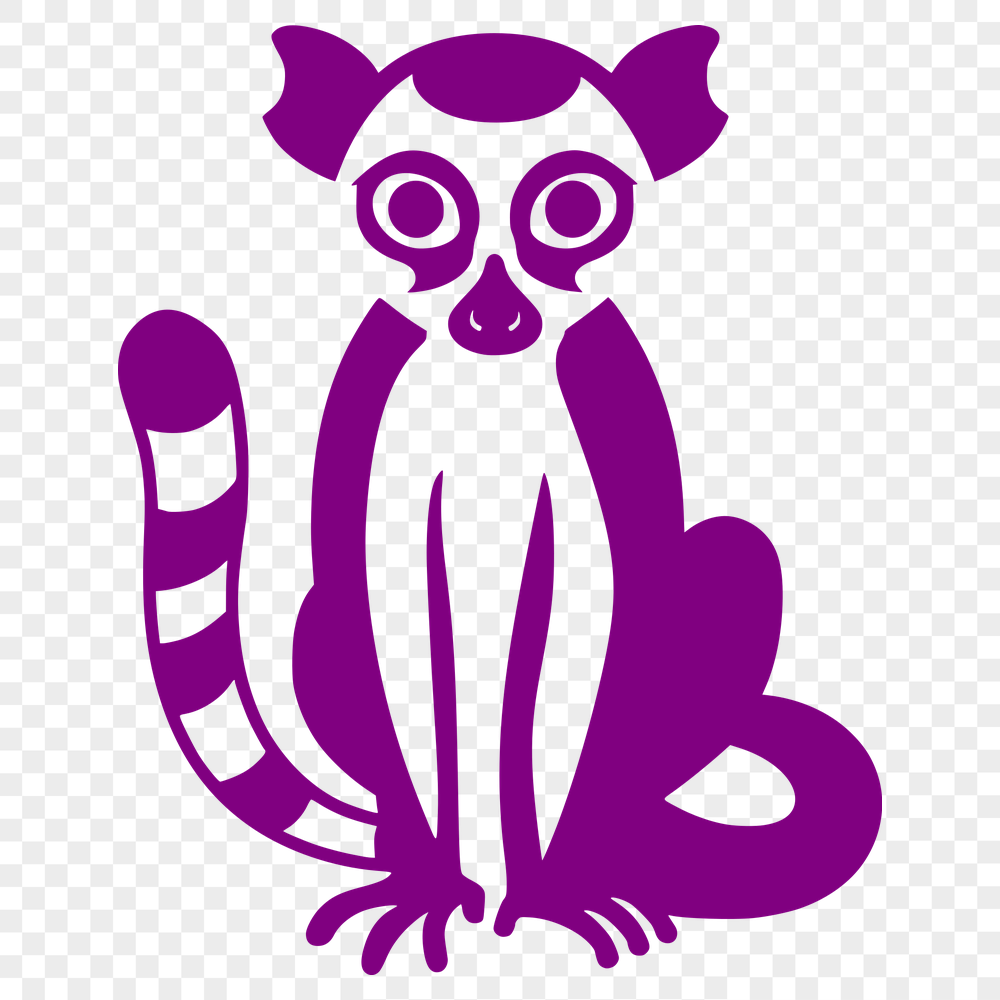 Free Unique Lemur Vector Craft File