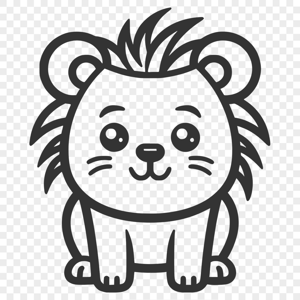 Beautiful Lion SVG, PNG, PDF And DXF Files