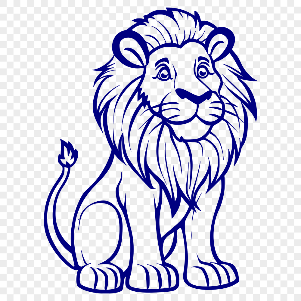 Free Stunning Lion Vector Image