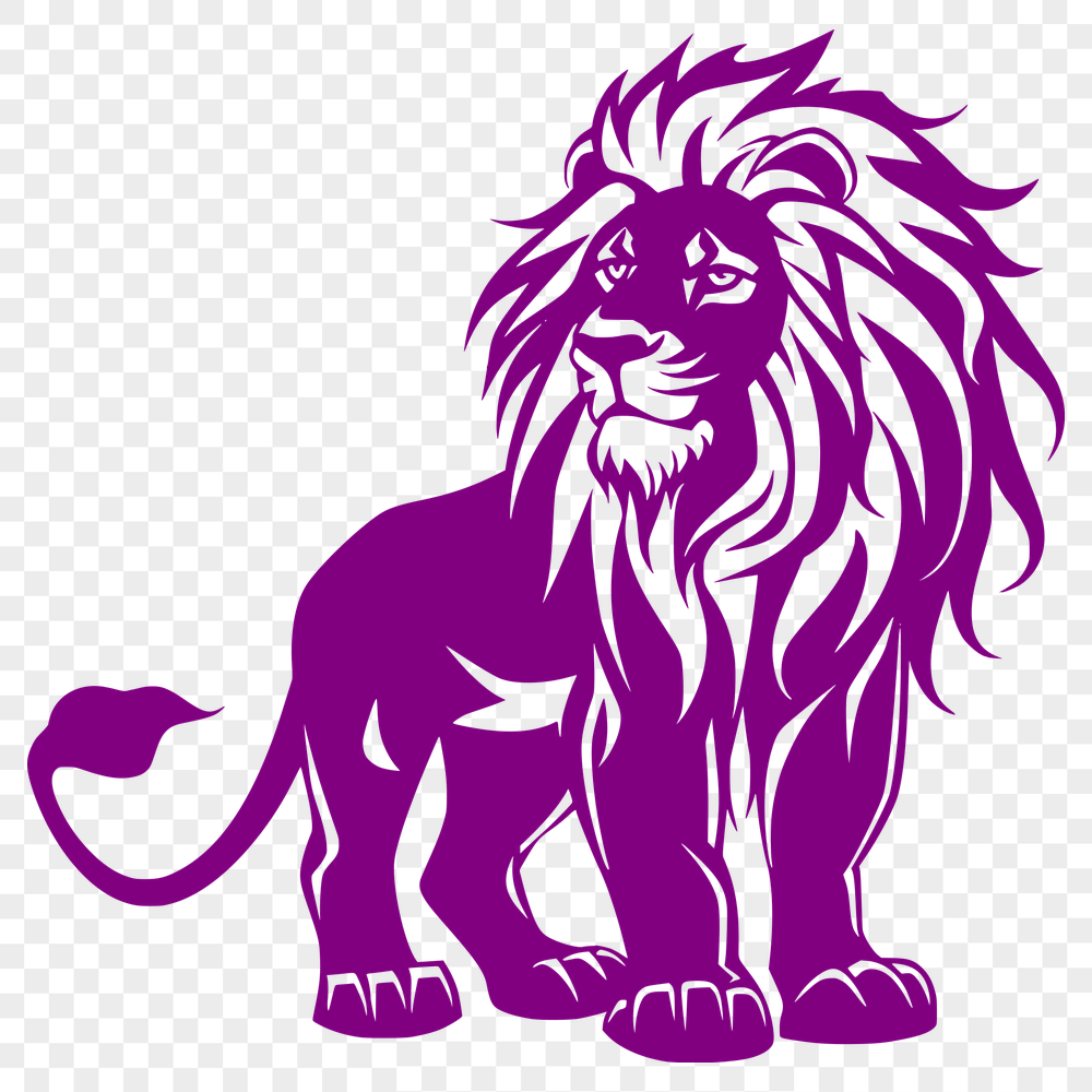 Standing Lion Decal