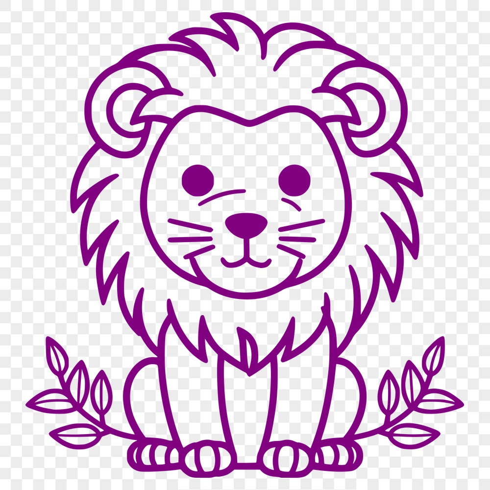 Free Unique Lion Clip Art