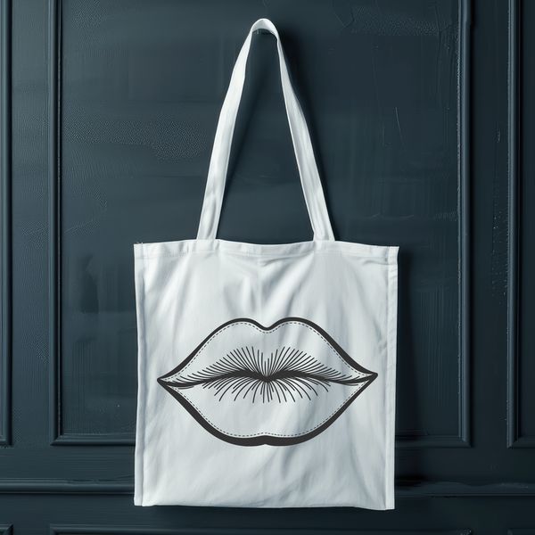Human Lip Anatomy SVG Design A high-resolution illustration of human lips in vector format.