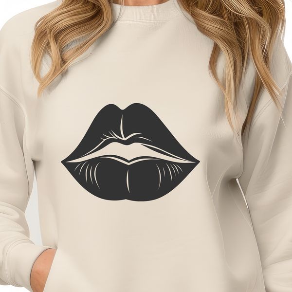 Lip Illustration in Vector Format Human anatomy illustration of lips in a vector format