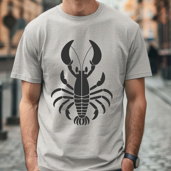 Vector Lobster Illustration A detailed illustration of a marine crustacean, suitable for use in vector graphics and design projects.