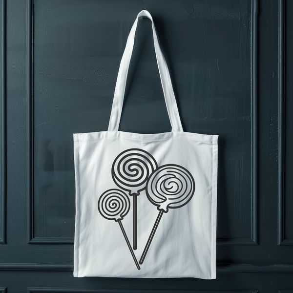 Sweet Vector Lollipop Design A colorful illustration of a lollipop, created as a vector graphic design.