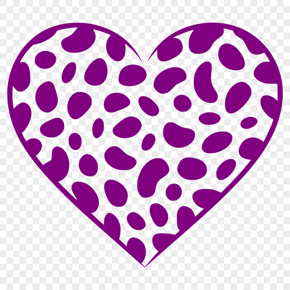 Unique Love Heart Vector Craft File