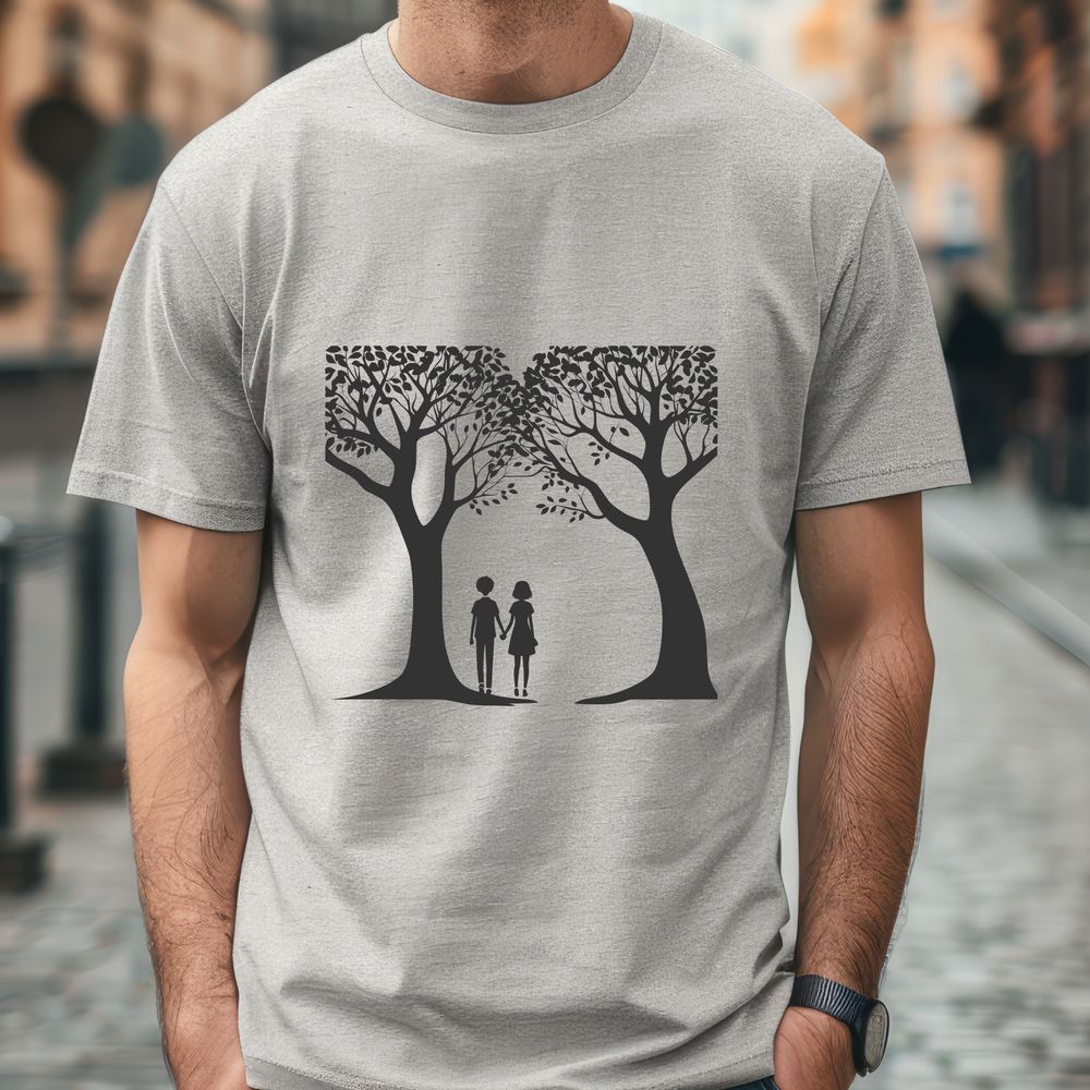 Beautiful Love Tree Icon Illustrated tree with intertwined branches and leaves, symbolizing love and connection.