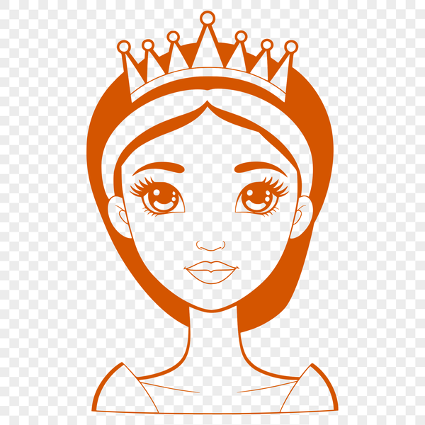 A young female royalty character depicted in a traditional princess attire.