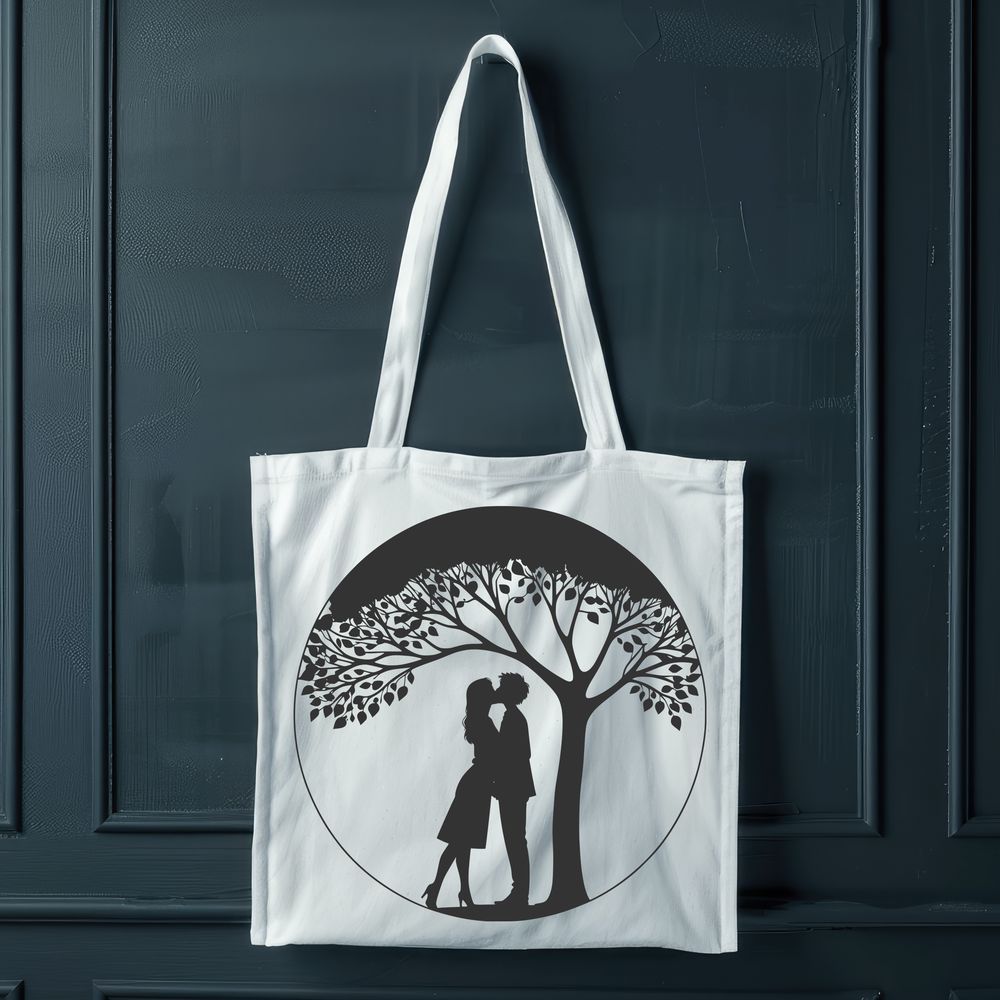 Intertwined Branches Symbolize Love A stylized tree with intertwined branches, symbolizing love and connection.