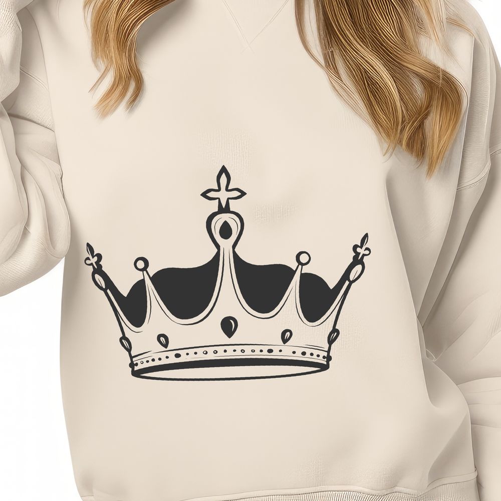 Regal Symbol A vector design illustration of a regal crown, suitable for digital projects.