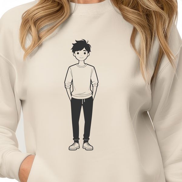 Male Silhouette An SVG illustration of a man for various design applications.