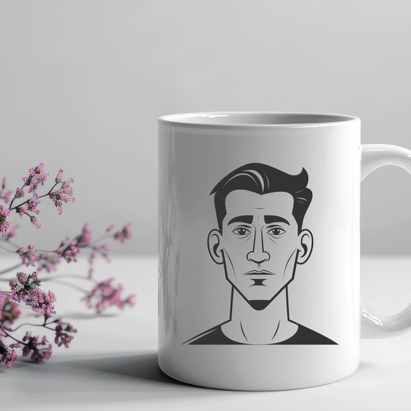 Beautiful Male Character Clip Art Design Male figure illustration in vector format for digital design and cutting machine use.
