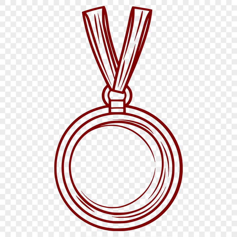 Artistic Medal In SVG - For Free Download, Commercial Use