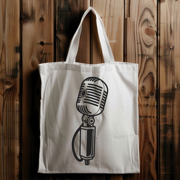 Technology Tool Vector Graphic SVG icon of a microphone, a versatile technology tool.