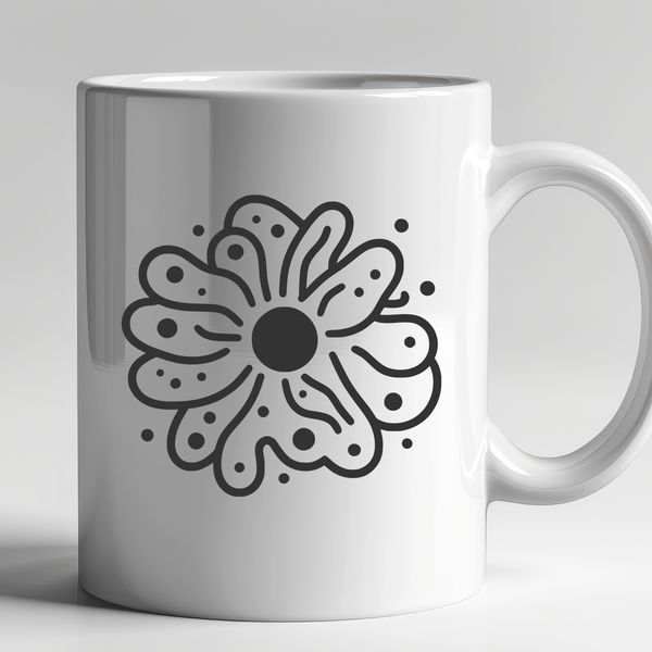 Detailed SVG Vector Art Microbe A detailed illustration of a single bacterium, suitable for educational or scientific purposes.