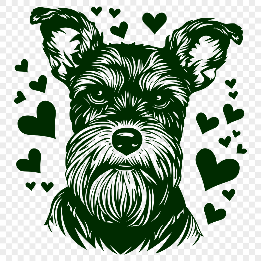 Free Stunning Miniature Schnauzer Template