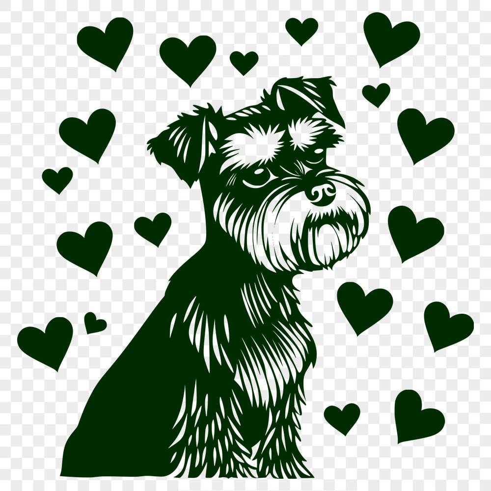 Creative Miniature Schnauzer PNG