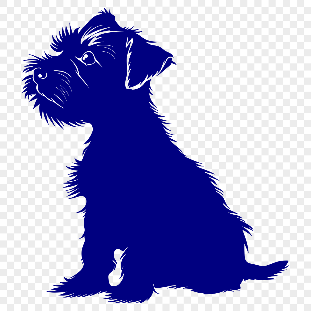 Artistic Sitting Miniature Schnauzer DXF