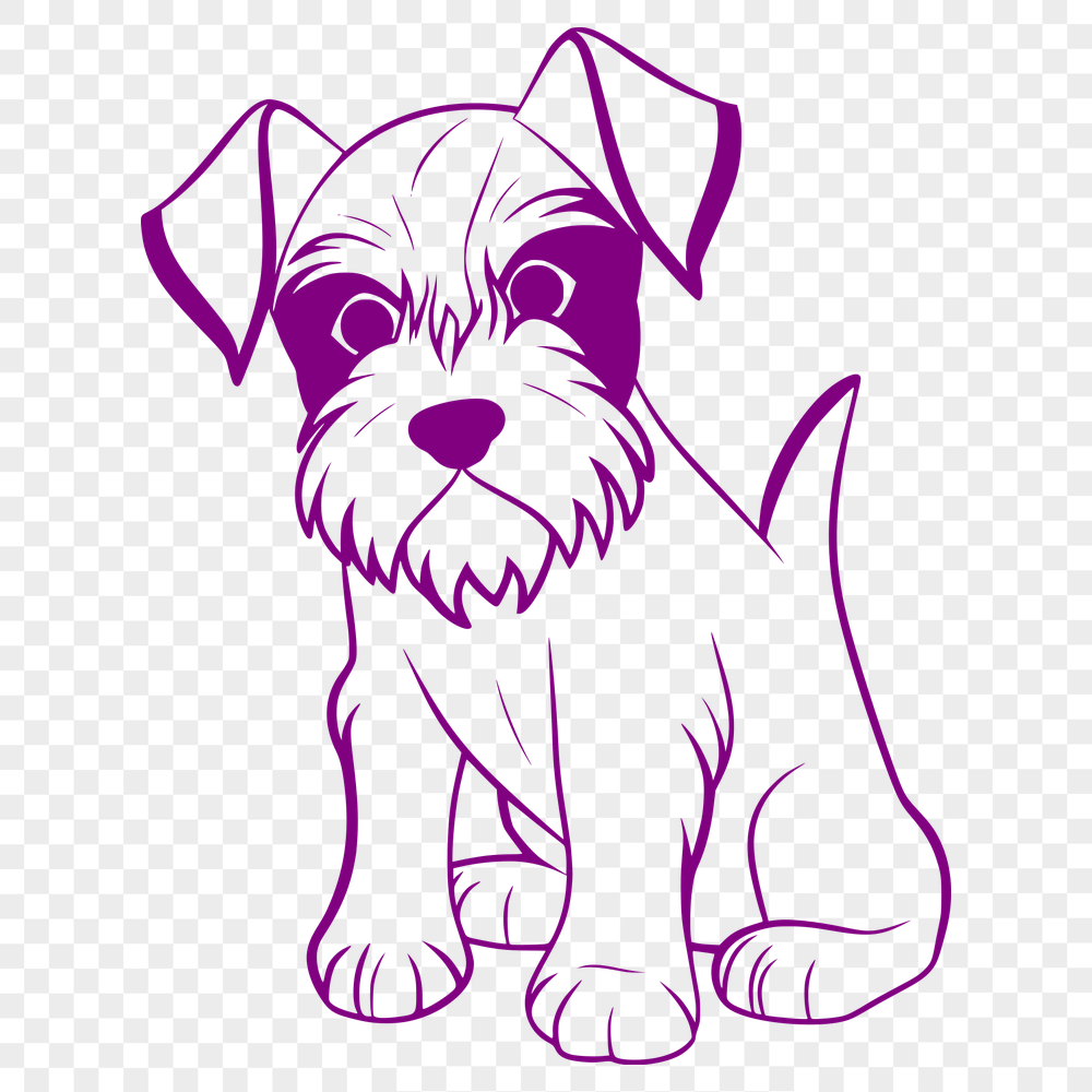 Free Creative Miniature Schnauzer Printable Artwork