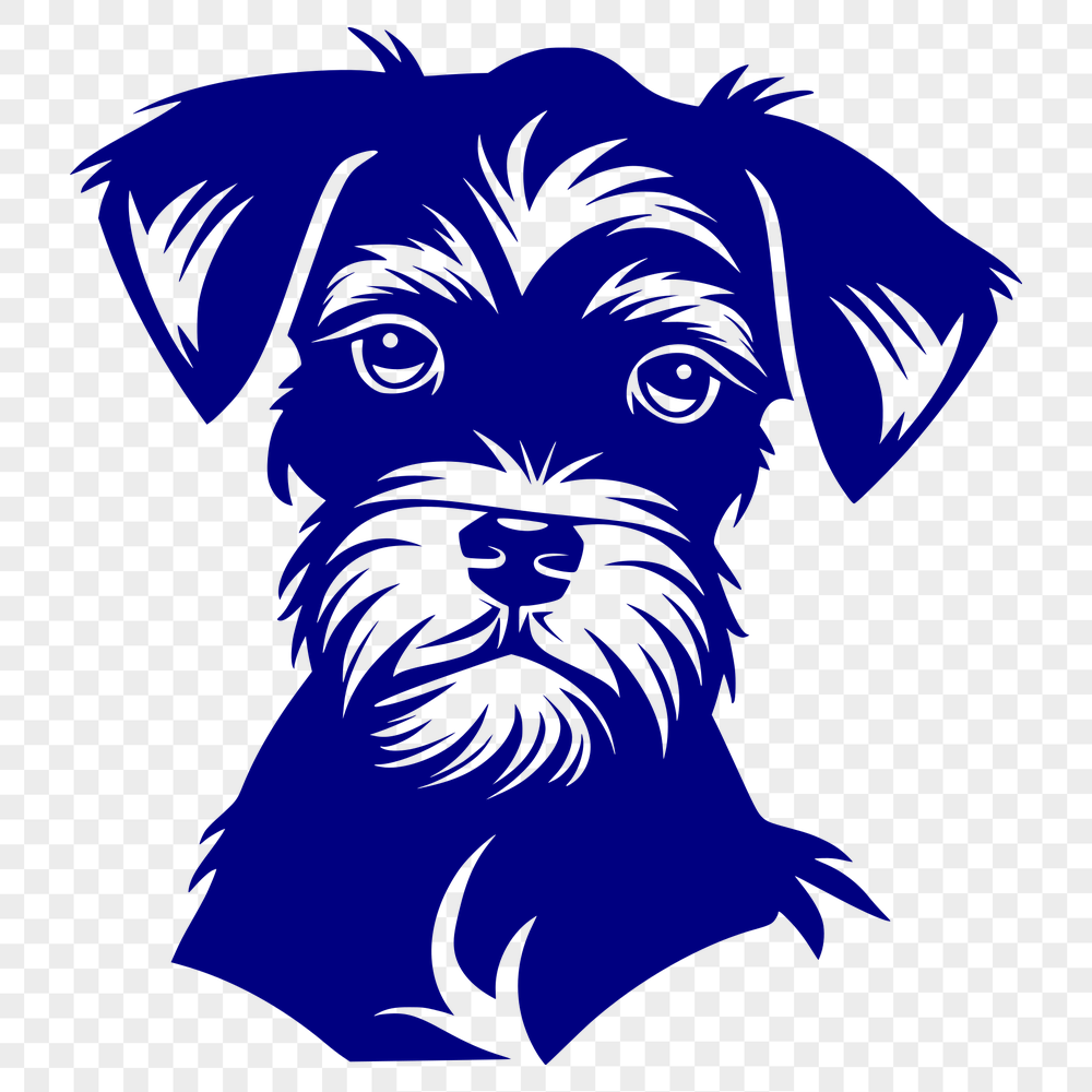 Free Beautiful Miniature Schnauzer Stencil