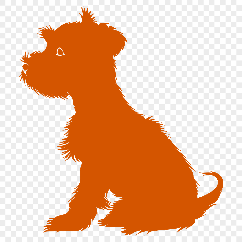 Sitting Miniature Schnauzer SVG