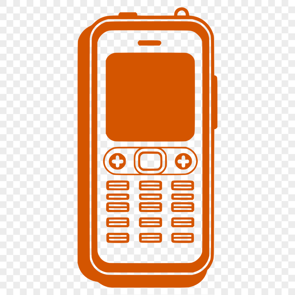Vector Phone Icon Art Illustrative representation of a mobile phone in vector format, suitable for digital art projects.
