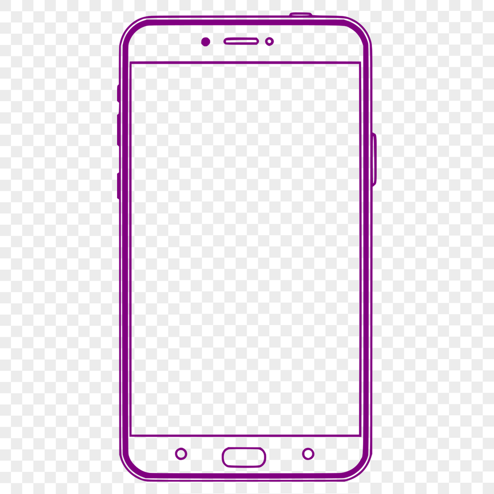 Modern Phone Design A high-resolution digital illustration of a modern mobile phone.