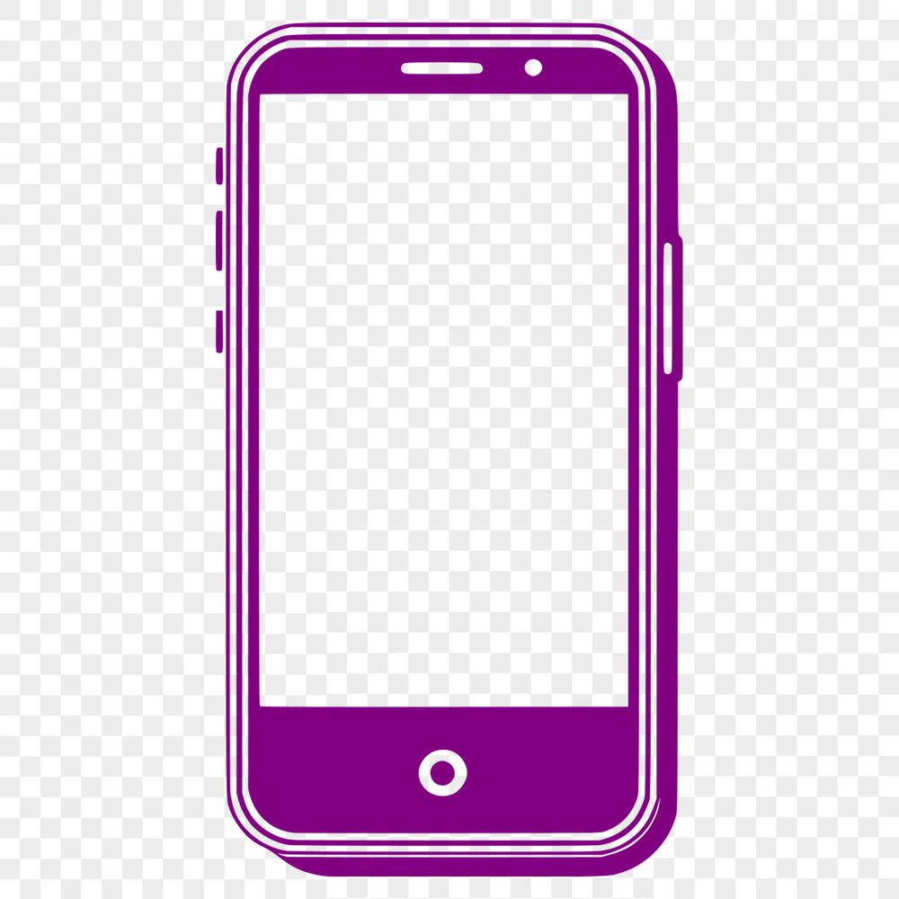 Vector Cell Phone Graphics A modern mobile phone with sleek design, ideal for vector graphics and digital art projects.