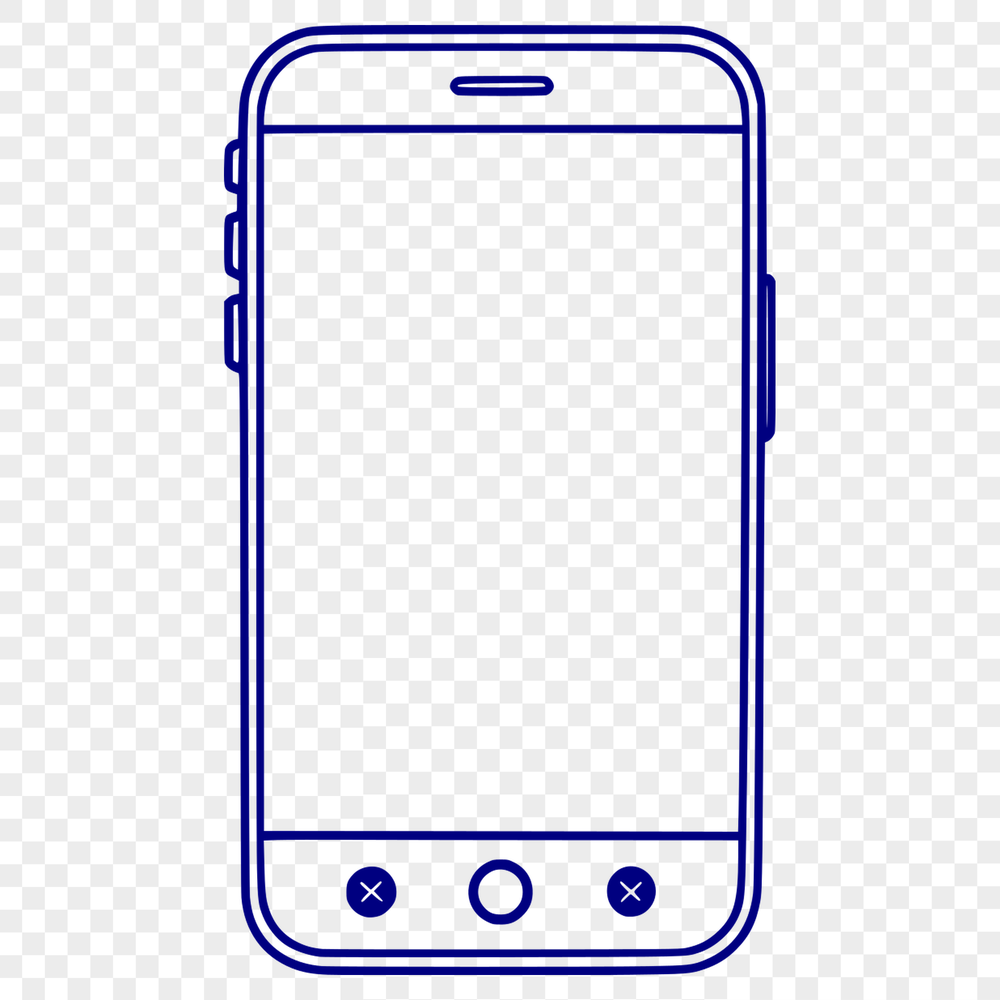 A digital representation of a mobile phone device in SVG format.