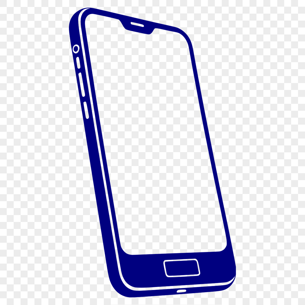 Sleek Phone Graphics Clipart A detailed illustration of a modern smartphone with sleek design elements.