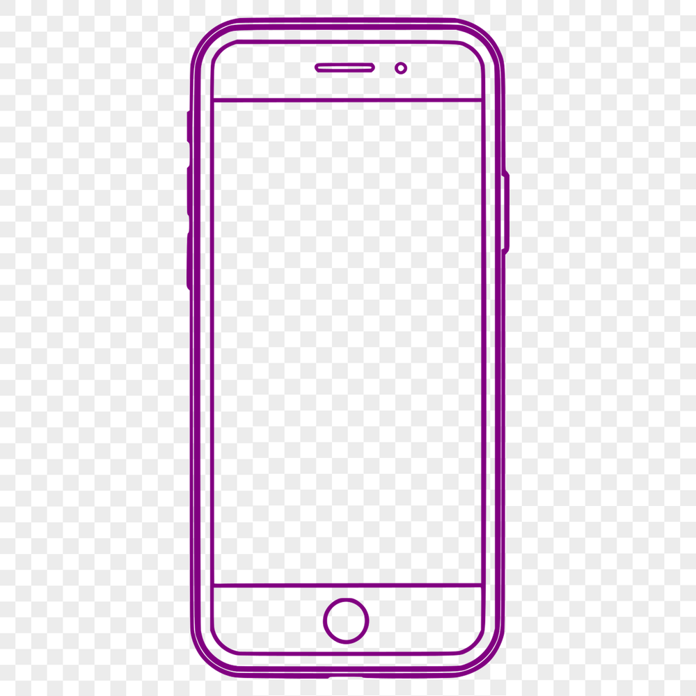 A digital illustration of a modern smartphone with sleek design elements.