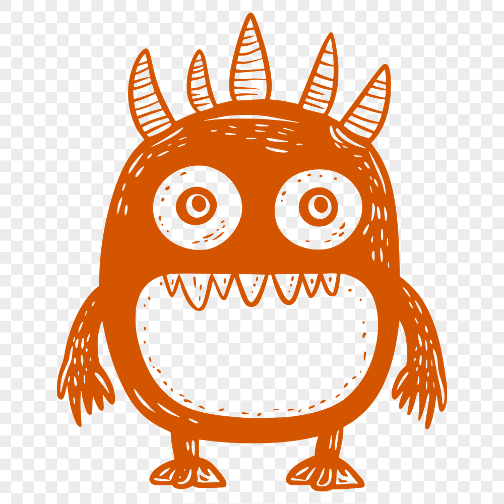 Monster Printable Image In PNG File Format For Free Download