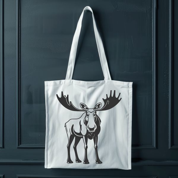 North American Wildlife Icon SVG Image A large wild animal with distinctive antlers, commonly found in North American forests.