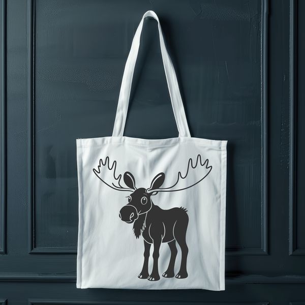 Free Moose Vector Art A detailed illustration of a moose in its natural habitat.