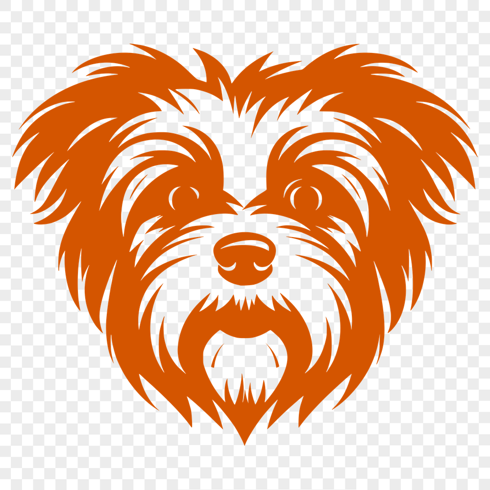 Unique Morkie Illustration