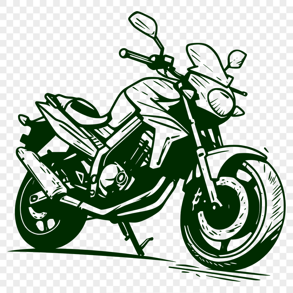 Unique Motorcycle Stencil