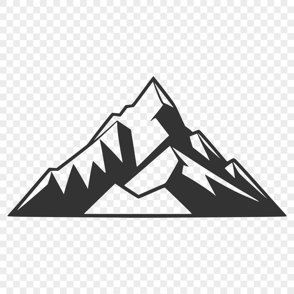 Mountain Vector Illustration A digital representation of a mountain in vector format, suitable for use in various design applications.