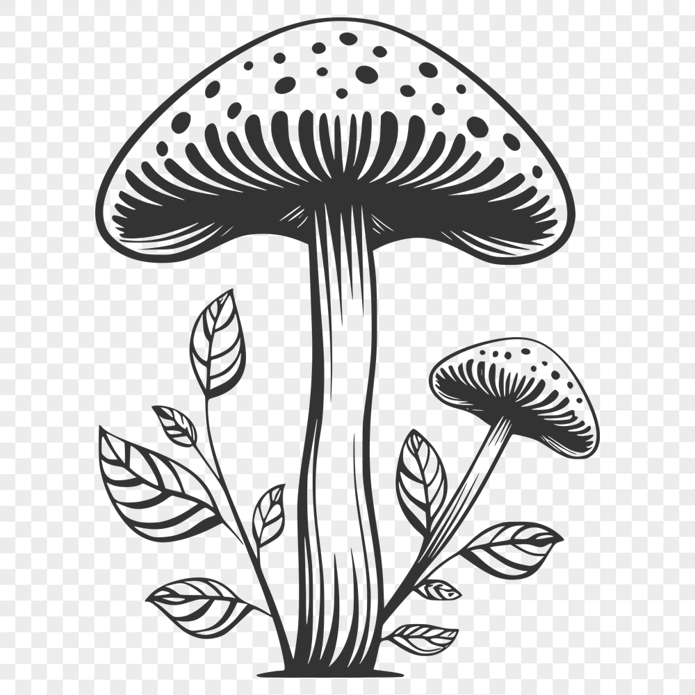 Artistic Mushroom Clipart