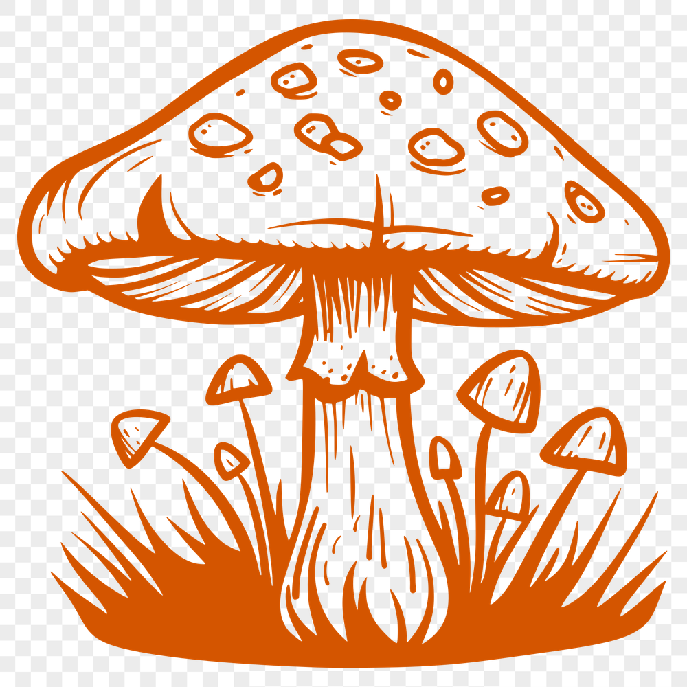 Free Unique Mushroom Digital Artwork