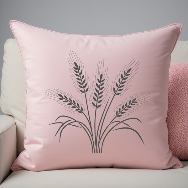 A detailed illustration of a wheat plant in a vector format, suitable for commercial or personal use.