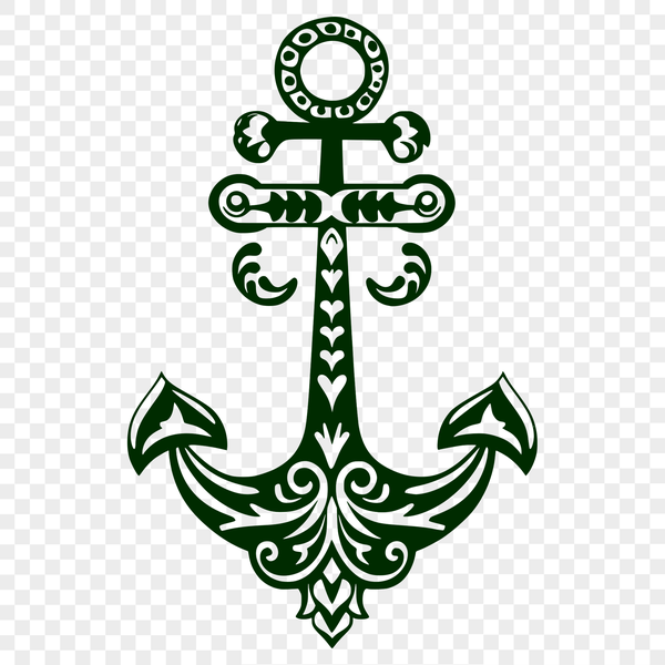 A set of anchor illustrations in various styles and orientations, suitable for use as vector art.