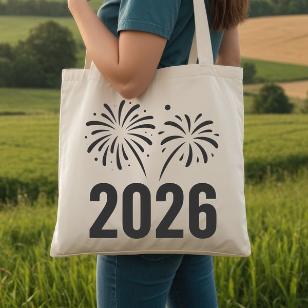 A stylized illustration of the year 2026 in a circular format with decorative quotes surrounding it.