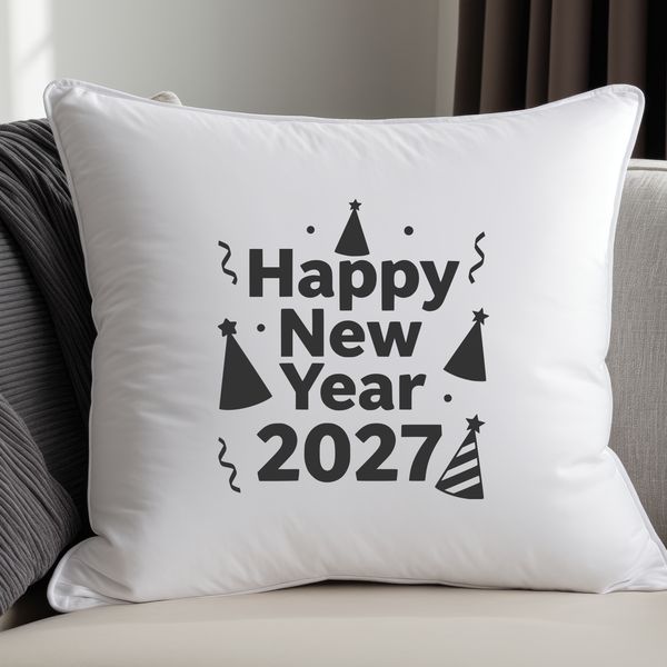 Illustrative calendar page featuring quotes about the new year 2027.