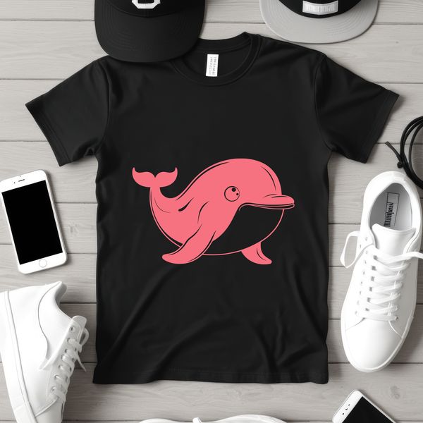Ocean Giant Graphic Large marine mammal swimming underwater in an ocean scene.