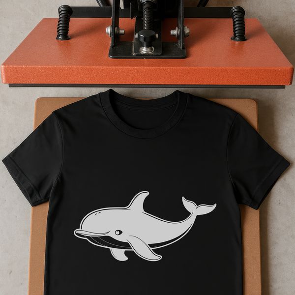 Beautiful Silhouette Whale Design An SVG whale design featuring a realistic silhouette, ideal for cutting with a Cricut or laser engraving/cutting machine.