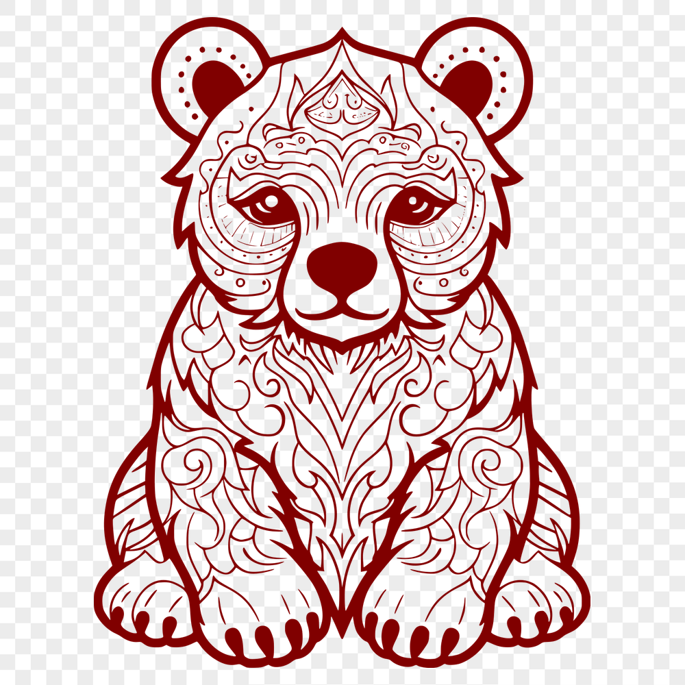 Sitting Bear SVG