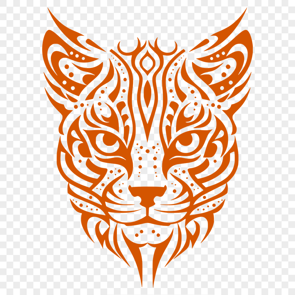 Free Artistic Big Cat Vector Art