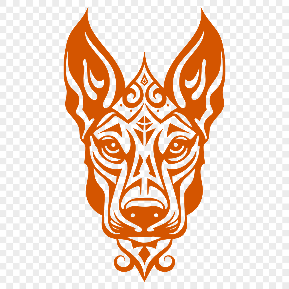 Free Ornate Doberman Pinscher Vector Craft File