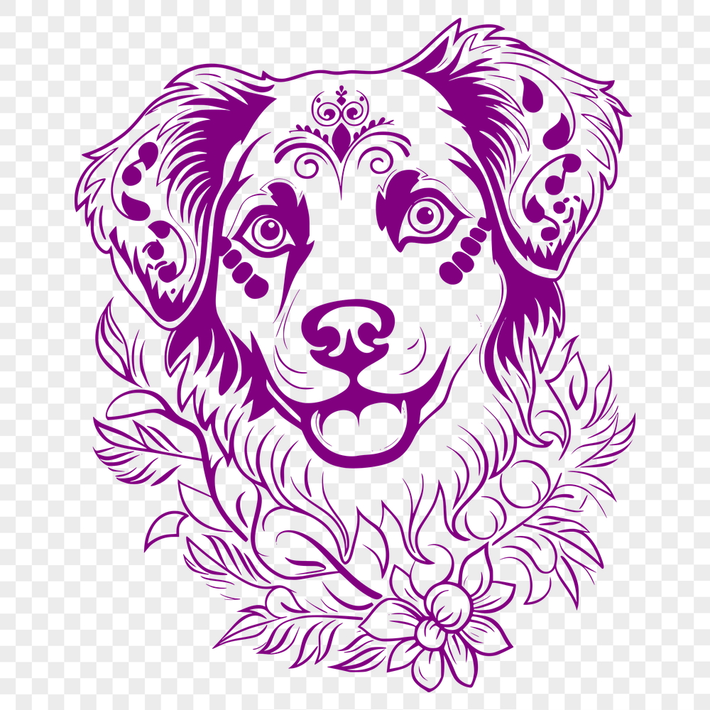 Unique Australian Shepherd Vector Art